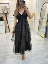 Cargar imagen en el visor de la galería, BLANCHE - Maxi vestido negro tul
