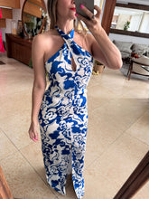 Cargar imagen en el visor de la galería, DIVINA - Maxi azul y blanco