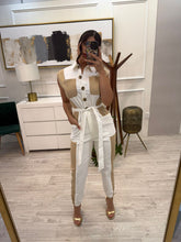 Cargar imagen en el visor de la galería, VIRGINIA - Palazzo blanco con beige