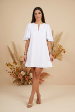 Cargar imagen en el visor de la galería, LINDA - Vestido blanco mangas amplias