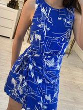 Cargar imagen en el visor de la galería, DANESSA - Vestido sin mangas estampado azul