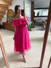 Cargar imagen en el visor de la galería, DARLA - Maxi vestido fucsia