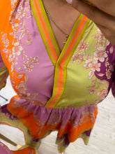 Cargar imagen en el visor de la galería, GLOSINDA - Vestido corto multicolor