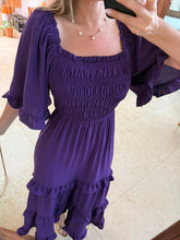 Cargar imagen en el visor de la galería, FLORENCE - Maxi vestido morado