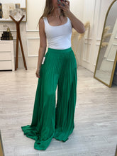 Cargar imagen en el visor de la galería, FANTINE - Pantalon plisado verde