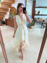 Cargar imagen en el visor de la galería, FARREN - Maxi vestido beige