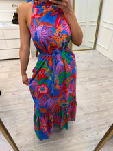 Cargar imagen en el visor de la galería, NAOMI - Maxi vestido estampado multicolor