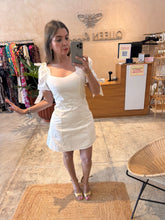 Cargar imagen en el visor de la galería, VELIA - Vestido corto blanco