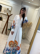 Cargar imagen en el visor de la galería, OPAL - Palazzo blanco estampado