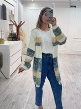 Cargar imagen en el visor de la galería, LUDWIKA - Cardigan franjas