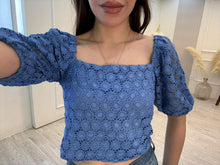 Cargar imagen en el visor de la galería, ENCARNACIÓN - Blusa azul