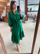 Cargar imagen en el visor de la galería, KANT - Maxi vestido verde
