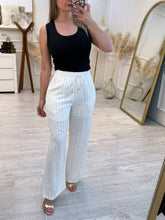 Cargar imagen en el visor de la galería, SIGRID - pantalon lino blanco