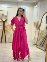 Cargar imagen en el visor de la galería, ESPERANZA - Maxi vestido fucsia