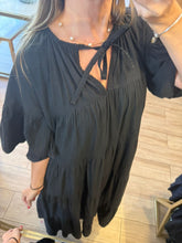 Cargar imagen en el visor de la galería, FIORENZA - Maxi vestido negro