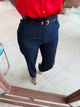 Cargar imagen en el visor de la galería, LOURDES - Pantalon azul oscuro