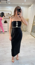 Cargar imagen en el visor de la galería, MOIRA - Vestido midi negro