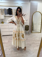 Cargar imagen en el visor de la galería, ANDREA - Maxi vestido hueso