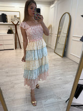 Cargar imagen en el visor de la galería, MALENA - Maxi vestido estampado multicolor