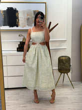 Cargar imagen en el visor de la galería, LEAH - Maxi vestido tirantes beige estampado