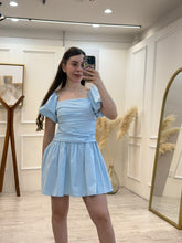 Cargar imagen en el visor de la galería, JUSTOFF - Vestido corto azul claro