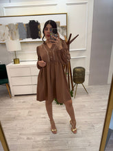 Cargar imagen en el visor de la galería, DALILA - Vestido café