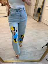 Cargar imagen en el visor de la galería, ALANA - Pantalon denim con estampado