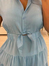Cargar imagen en el visor de la galería, KIARA - Maxi vestido azul