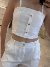 Cargar imagen en el visor de la galería, PALMER - Set blusa y short blanco