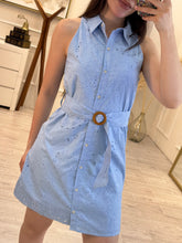Cargar imagen en el visor de la galería, ARNELIA - vestido eyelet con cinto