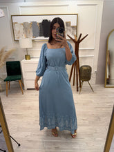 Cargar imagen en el visor de la galería, MAYA - Maxi vestido azul