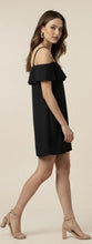 Cargar imagen en el visor de la galería, Vestido Altea Off-Shoulder negro