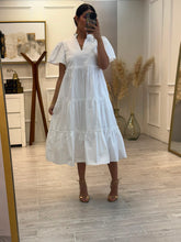 Cargar imagen en el visor de la galería, TAMARA - Maxi vestido blanco
