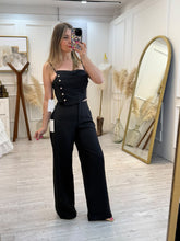 Cargar imagen en el visor de la galería, GENESIS - Set pantalon y blusa negro