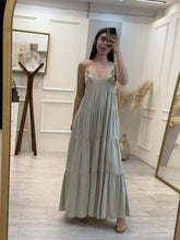 Cargar imagen en el visor de la galería, AINHOA - Maxi vestido olivo
