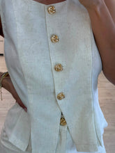 Cargar imagen en el visor de la galería, ADELINE - Set blusa y pantalon blanco