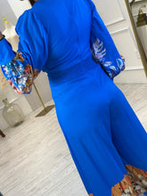 Cargar imagen en el visor de la galería, YESENIA - Palazzo azul estampado naranja