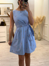 Cargar imagen en el visor de la galería, MURPHY - Vestido corto azul rayas