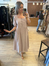 Cargar imagen en el visor de la galería, LARISSA - Maxi vestido rayas
