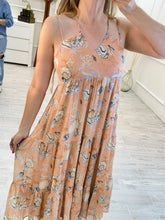 Cargar imagen en el visor de la galería, RENATA - Maxi vestido estampado de vida marina