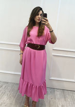 Cargar imagen en el visor de la galería, MELANIE - Vestido midi rosa