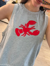 Cargar imagen en el visor de la galería, CRISTABEL - Crop top gris langosta