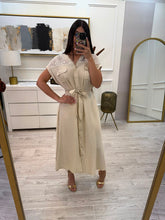 Cargar imagen en el visor de la galería, AZURA - Maxi vestido beige