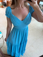 Cargar imagen en el visor de la galería, FRANCINE - Maxi vestido azul