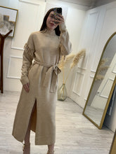 Cargar imagen en el visor de la galería, ALICIA - vestido tejido corte midi