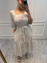 Cargar imagen en el visor de la galería, ASELA - Vestido midi rayas