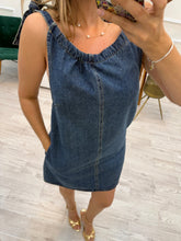 Cargar imagen en el visor de la galería, EUGENIA - Vestido corto denim