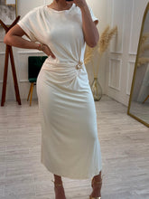 Cargar imagen en el visor de la galería, ROBIN - Maxi vestido avena