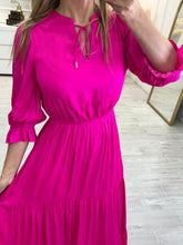 Cargar imagen en el visor de la galería, JOSEFINA - Maxi vestido fucsia