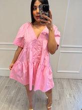 Cargar imagen en el visor de la galería, TYRA - Vestido corto rosa claro